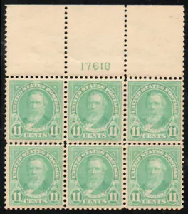 MALACK 563b XF-SUPERB OG NH, plate block of 6, large..MORE.. pb4625 - Picture 1 of 1