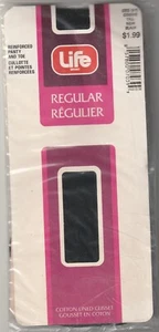 Vintage Life Brand Pantyhose Tall Reinforced Panty/Toe Cotton Lined Gusset 80's - Picture 1 of 2