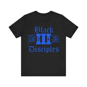 Black Disciples BD Tee | Trap Drill Music Gang Hiphop Rap Rapper - Picture 1 of 8
