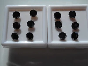 5mm black cubic zirconia round cut 4 stones for £1.30p. - Picture 1 of 6