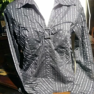 Women Quizzy Stretch Blouse Size Small - Picture 1 of 3