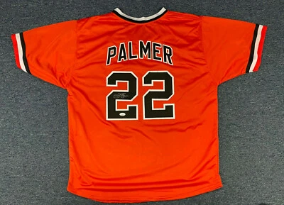 JIM PALMER SIGNED BALTIMORE ORANGE JERSEY Autographed JSA COA - Image 1 of 3
