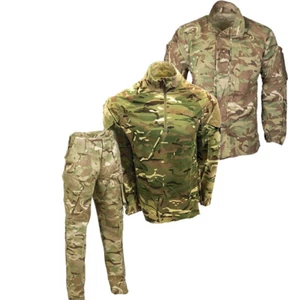 British Army Issue PCS Set MTP Jacket / Shirt Ubacs Trousers Military - Foto 1 di 5