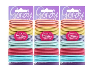 Corbatas elásticas para el cabello Goody Ouchless de 4 mm, pastel de verano como nuevas - 30 unidades, paquete de 3 - Imagen 1 de 1