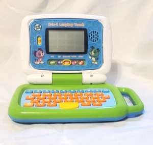 Leapfrog 2 in 1 Leaptop Touch Blue Green Kids Laptop - Picture 1 of 7