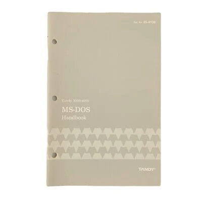 Tandy 3000/4000 MS-DOS Handbook VTG 1987 Cat. No. 25-4109 - Image 1 of 4