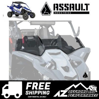 Assault Industries Polycarbonate Half Windshield for 2016-Up Yamaha YXZ 1000R - Image 1 of 4
