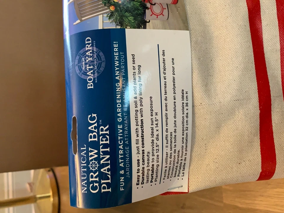 Panacea Nautical Grow Bag Planter - Image 1 of 1