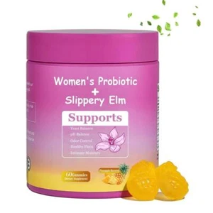 Women's Probiotic Gummies-Women'sProbiotic + Slippery Elm Supports - 60Pcs - Bild 1 von 11