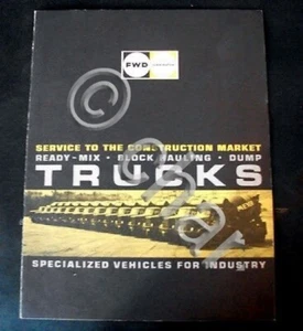Brochure Truck - FWD Vehicles for Indusrty 1960 ca. - Picture 1 of 1