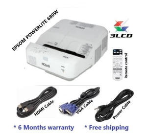 Epson PowerLite 680 XGA 3500 Lumens Short-throw LCD Projector - White - Picture 1 of 4