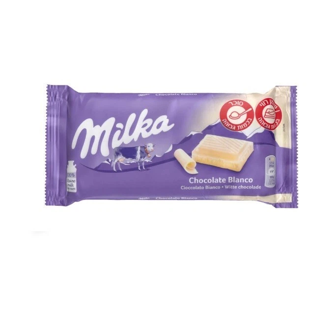 6x Milka chocolate blanco con leche, 100 gramos, de Israel, certificado Kosher Foto 1 de 1