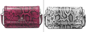 Michael Kors Jet Set Charm klein Phyton Schlange Druck Leder Handy Umhängetasche - Bild 1 von 26