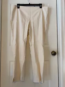 Pantalone VINCE CAMUTO cotone doppiopetto ventilato PERLA AVORIO tg 16W - Foto 1 di 3