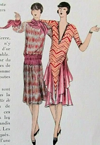 Montbrun JARDIN D’IDÉES ET DE COULEURS Feuillet Pochoir Edition Originale 1924 - Picture 1 of 9