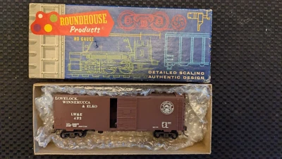 Roundhouse/KAYDEE HO 40' box car #422 LW&E, NOS - Image 1 of 4