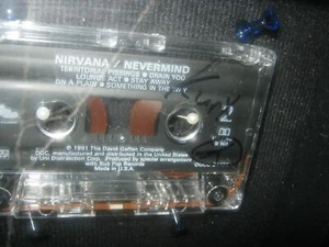 Nirvana Kurt Cobain Signed 3x Cassette Tape Nevermind Cover Dave Grohl Krist - Picture 1 of 4