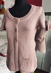 Strickjacke/ Weste von Street One gr.38/M Altrosa wNeu Kurzarm  - Bild 1 von 4
