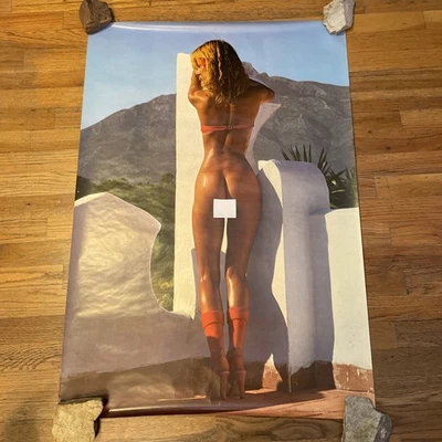 1979 Pinup Girl Nude VTG Poster Wizards Genius 39X27 Summer Serenade Switzerland - Image 1 of 4