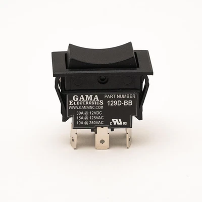 30 Amp DPDT Momentary On-Off-Momentary On Rocker Switch