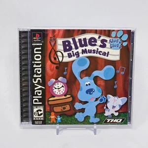 Blue's Big Musical Blue's Clues (PlayStation 1 PS1) CIB COMPLETO E TESTATO - Foto 1 di 3