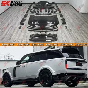 Dry Carbon Fiber Front Rear Lip Spoiler Hood Kit For Land Rover Range Rover 23+ - Bild 1 von 45