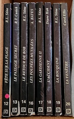 Livres Frissons (Lot of 8) 12, 13, 14, 16, 17, 18, 19, 20 Livres French Horreur - Image 1 of 4