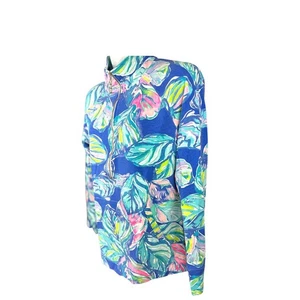 Lilly Pulitzer Baumwolle Casa Del Sohle 1/2 Zip Pullover Preloved Shirt Medium* - Bild 1 von 7