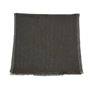 Brunello Cucinelli Men's 100% Cashmere Brown Herringbone Fringe Muffler Scarf - Picture 1 of 2