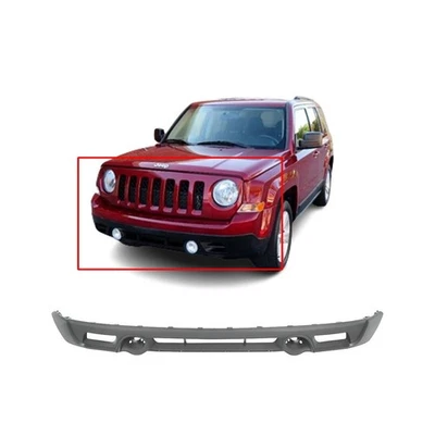 Cubierta de parachoques para Jeep Patriot 2011-2017 con orificios de moldura CH1015112 parte inferior delantera Foto 1 de 4