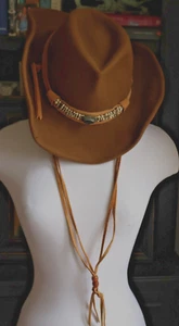 Nice Brown 100% Wool Felt Shady Brady  Cowboy Hat Size Medium - Picture 1 of 7