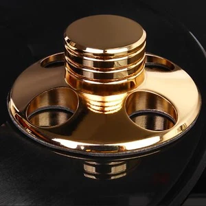 High-Quality Alloy Turntables Gold Stabilizer Weight For LP Vinyl Record Player - Foto 1 di 5
