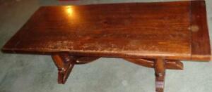 Vintage Thomasville Solid Wood Coffee Table – GDC – NEEDS SOME TLC – GREAT