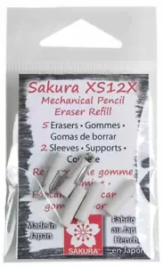 50249 Sakura 5-Piece Refill Eraser for Mechanical Fixed Sleeve Pencil, 1 Pack - Picture 1 of 1