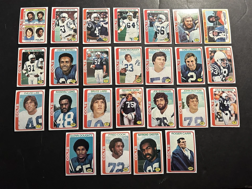 1978 Topps BALTIMORE COLTS Complete Set LYDELL MITCHELL Roger CARR Bert JONES - Image 1 of 1