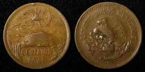 Mexico Bronze 1946 20 Centavos KM# 439 (27 433) - Picture 1 of 3