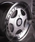 Alloy Wheels 15" F5 For Volkswagen Caddy Van Golf Mk1 Mk2 Mk111 4x100 Silver