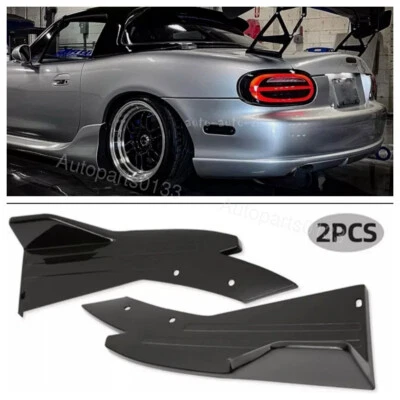 For Mazda Miata NB 2nd Gen BLK Rear Bumper Spoiler Splitter Lip Diffuser Kits US - Изображение 1 из 4