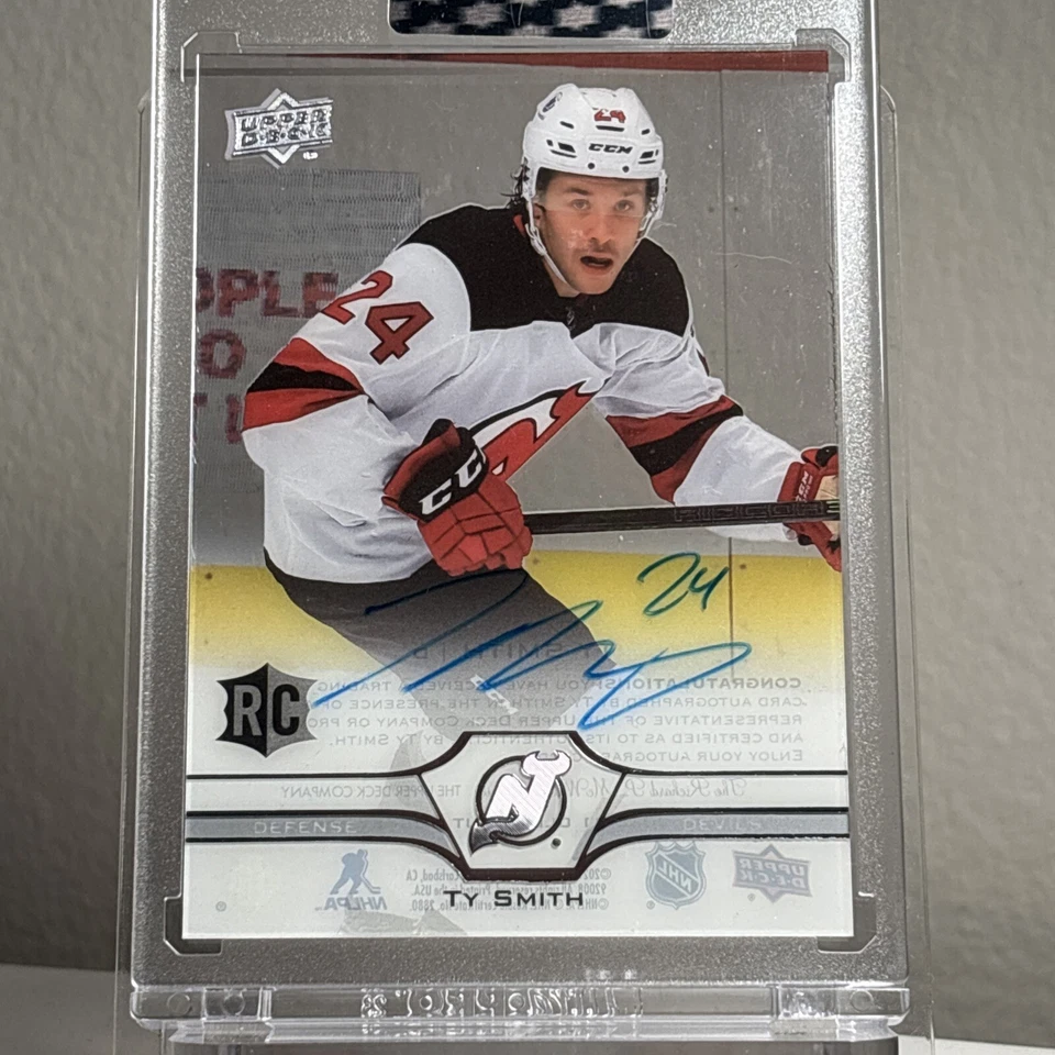 2020-21 Upper Deck Clear Cut Rookie Ty Smith #CC-TS Rookie Auto RC - Image 1 of 1