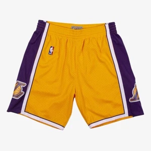 Mitchell & Ness LA Lakers '09 Swingman Basketball Yellow Shorts Mens Size Large - Picture 1 of 5