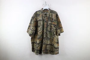 Vintage Cabelas Mens 2XL Faded Seclusion 3D Camouflage Shooting Button Shirt - Picture 1 of 13