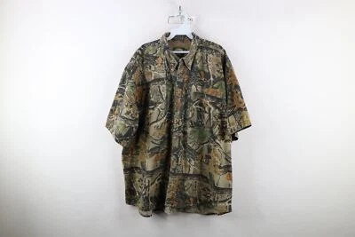 Vintage Cabelas Mens 2XL Faded Seclusion 3D Camouflage Shooting Button Shirt - Image 1 of 4