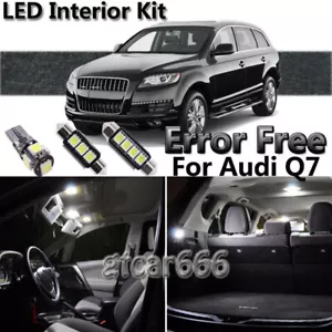 Kit de equipamiento de luz interior LED 18X 6000K blanca para Audi Q7 2007-2013 libre de errores - Imagen 1 de 9
