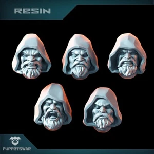 Puppets War Hooded Paladin Heads New - Picture 1 of 2