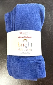 NEW Hanna Anderson Kid Size 12 Bright Basics Ankle Tights Navy Blue 150cm - Picture 1 of 3
