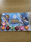 Sonic The Hedgehog And Mario At The Winter Olympic Games Rare German Badge Set