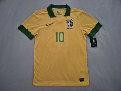 BNWT 2013/14 Brazil Home Shirt Small Ronaldinho Camisa Football Soccer Jersey - Image 1 of 4