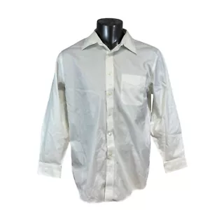 L.L. Camisa Bean para Hombre con Botones Resistente a las Arrugas Borde Blanco Ajuste Calce Talla 16.5-33 - Imagen 1 de 5