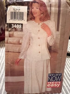See & Sew , sewing patterns 3408 Size 12, 14 , 18 , uncut. - Bild 1 von 2