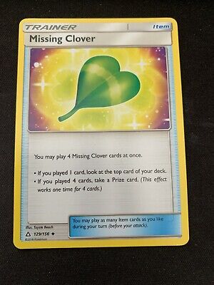 Pokemon Missing Clover 129/156 Uncommon Ultra Prism Near Mint